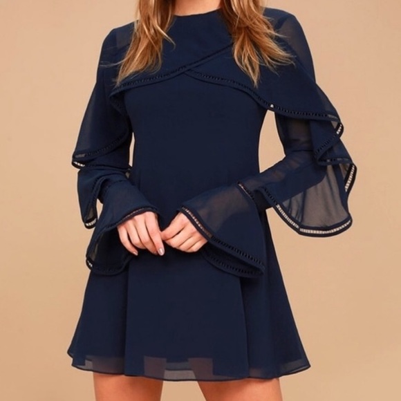 NWT Keepsake Night Lights Skater Dress in Blue - Picture 5 of 9